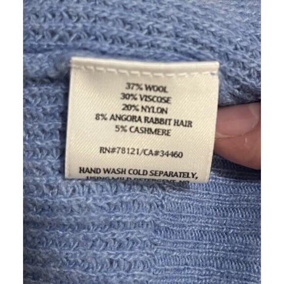 Eileen Fisher Knit Cardigan Sweater Sz Medium  Wool Cashmere Buttons 3/4 Sleeve - Picture 6 of 12